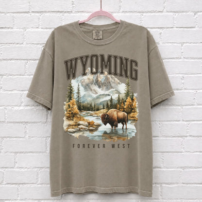 Wyoming Forever West Bison T-Shirt – alternate product view