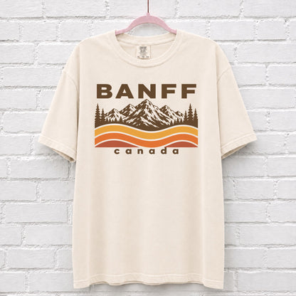 Banff Canada Sunset Wave T-Shirt – alternate product view