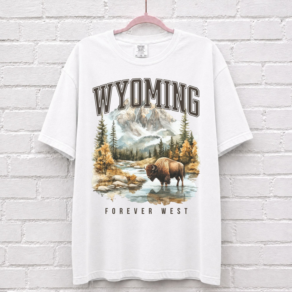 Wyoming Forever West Bison T-Shirt – alternate product view