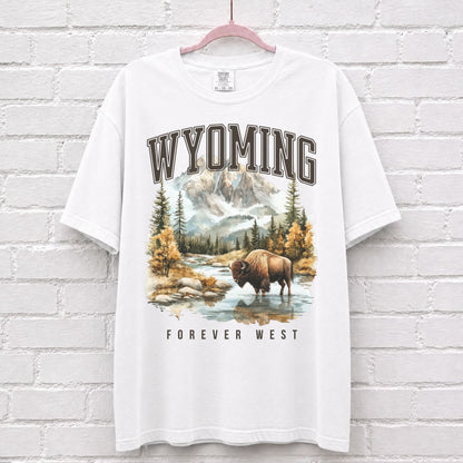 Wyoming Forever West Bison T-Shirt – alternate product view