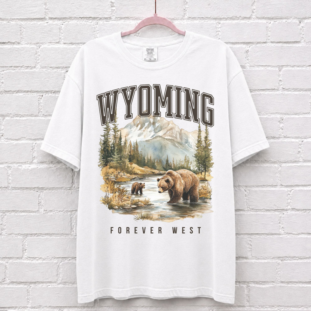 Wyoming Forever West Bear T-Shirt – alternate product view