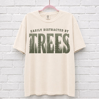 Easily Distracted By Trees Landscape Graphic T-Shirt