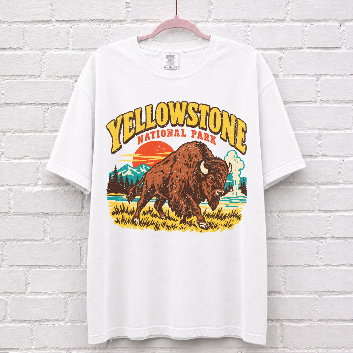 Vintage Yellowstone National Park Bison T-Shirt
