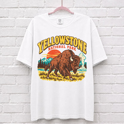 Vintage Yellowstone National Park Bison T-Shirt