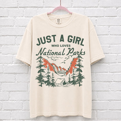 Just A Girl Who Loves National Parks T-Shirt