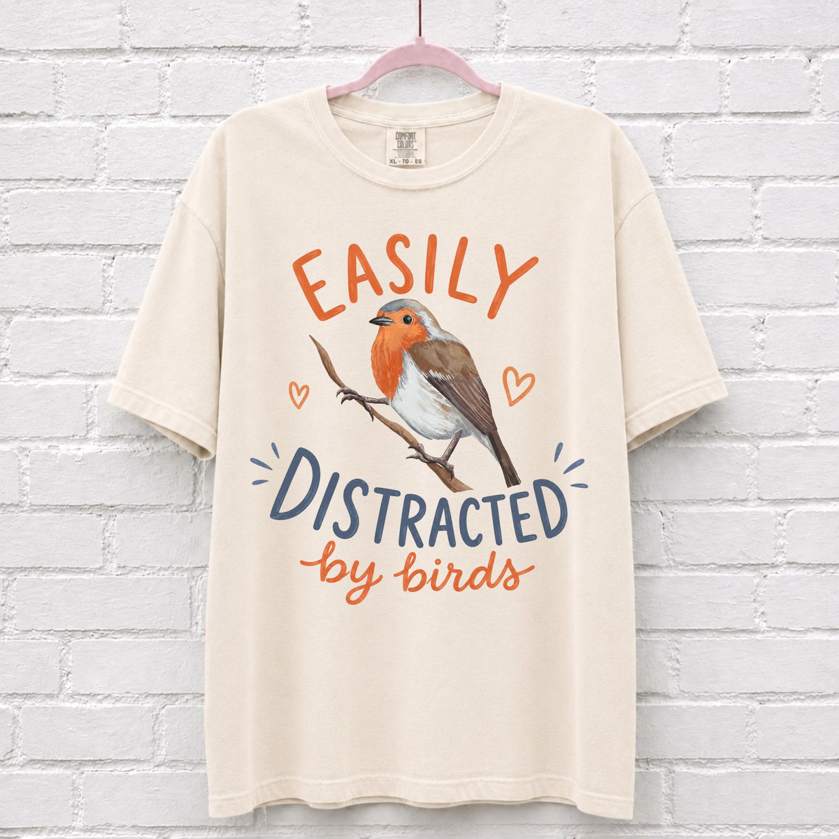 Easily Distracted By Birds Graphic T-Shirt