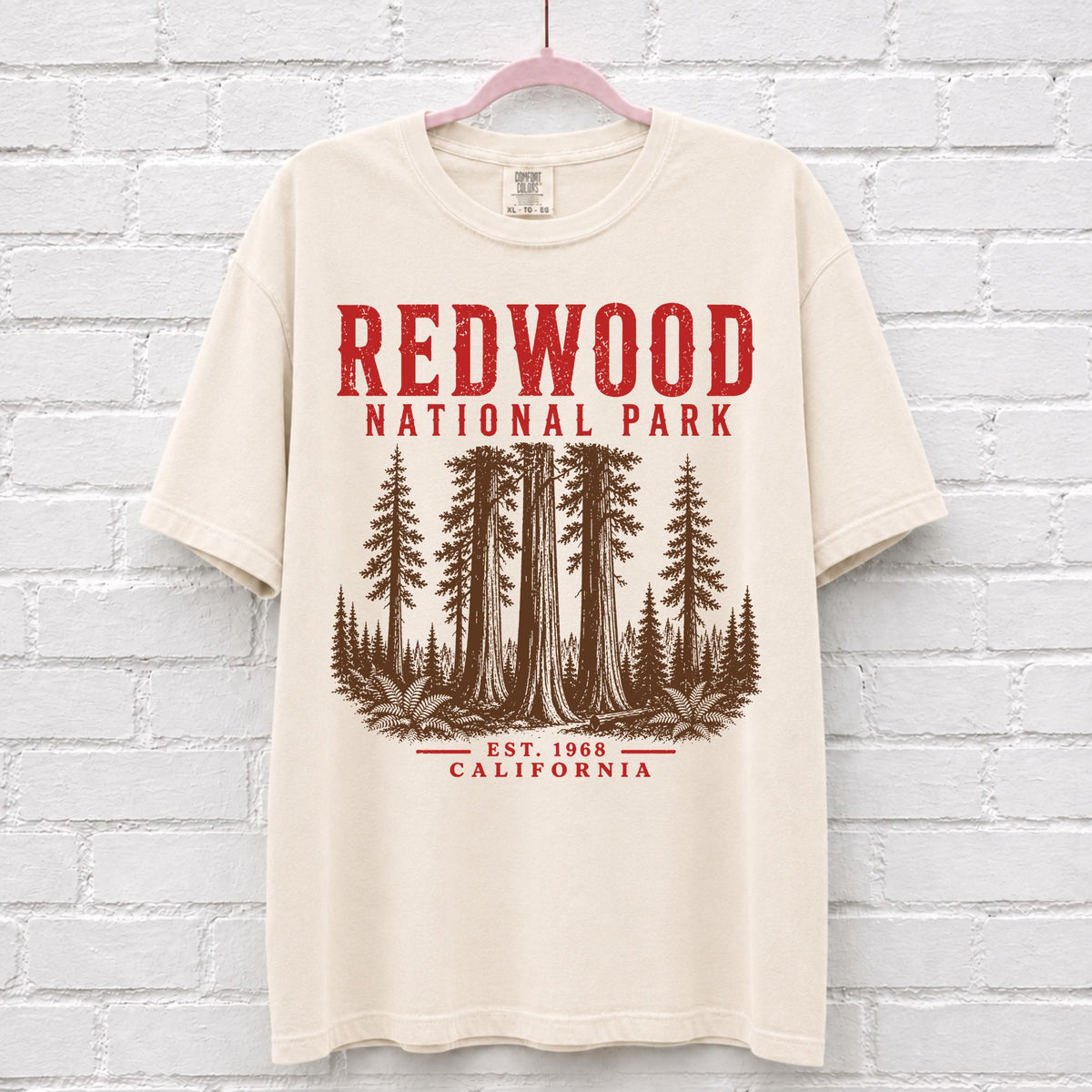 Retro Redwood National Park California T-Shirt