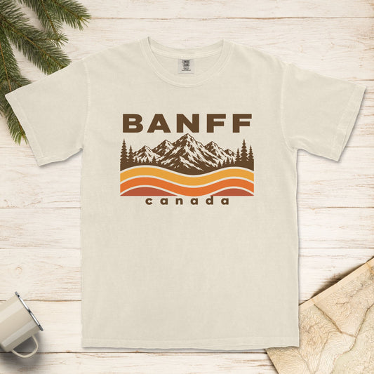 Banff Canada Sunset Wave T-Shirt