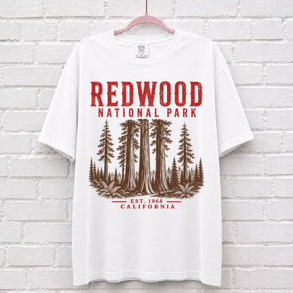 Retro Redwood National Park California T-Shirt