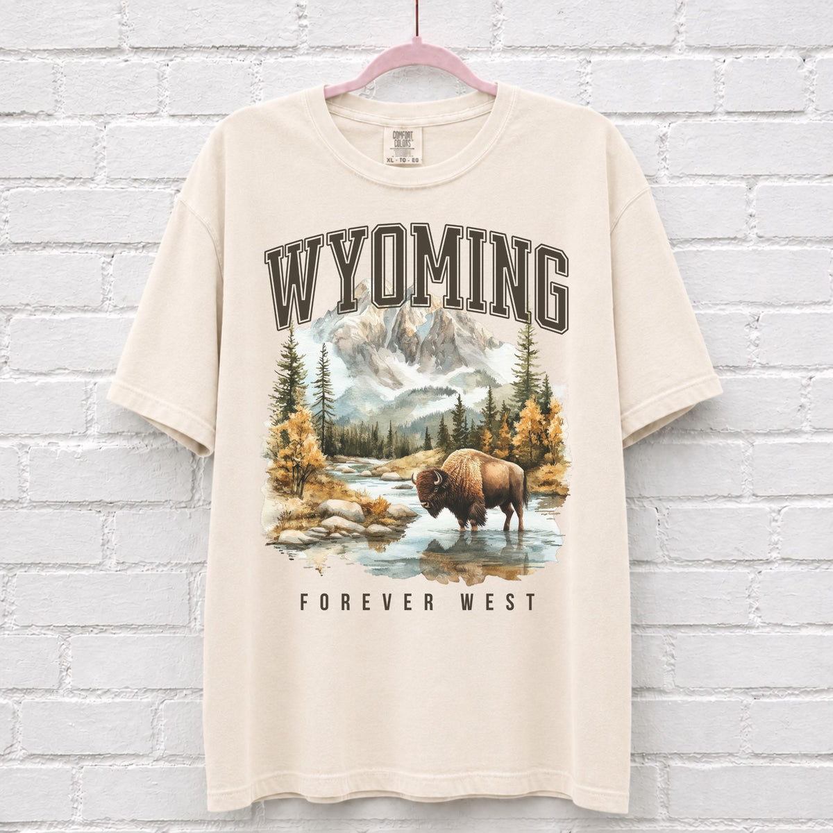 Wyoming Forever West Bison T-Shirt