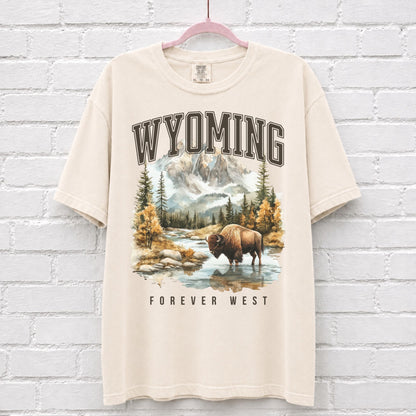 Wyoming Forever West Bison T-Shirt