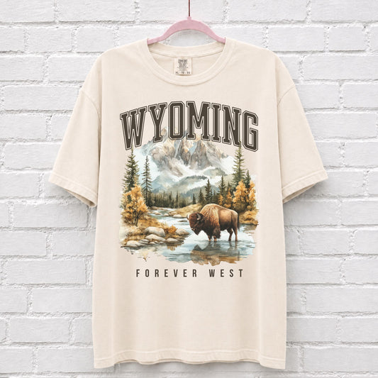 Wyoming Forever West Bison T-Shirt