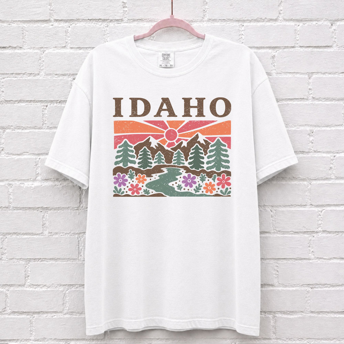 Idaho Floral Graphic T-Shirt in White
