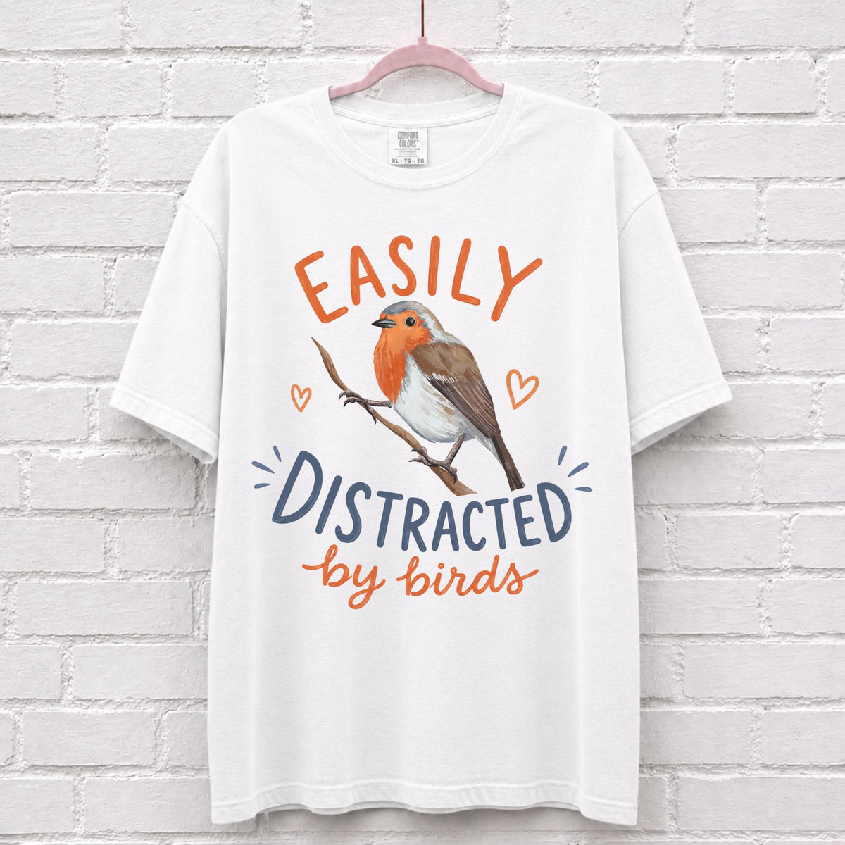 Easily Distracted By Birds Graphic T-Shirt
