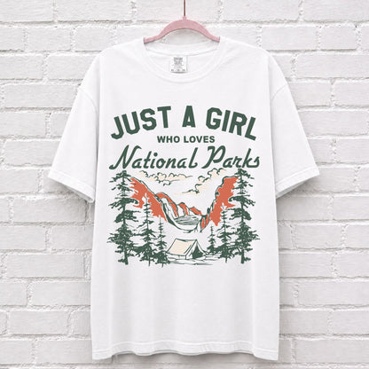 Just A Girl Who Loves National Parks T-Shirt