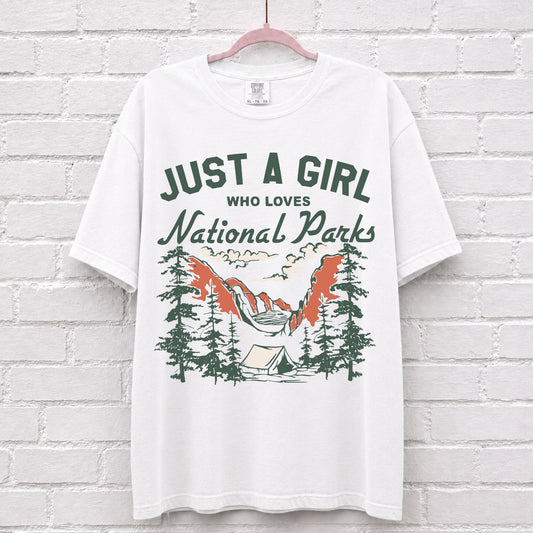 Just A Girl Who Loves National Parks T-Shirt