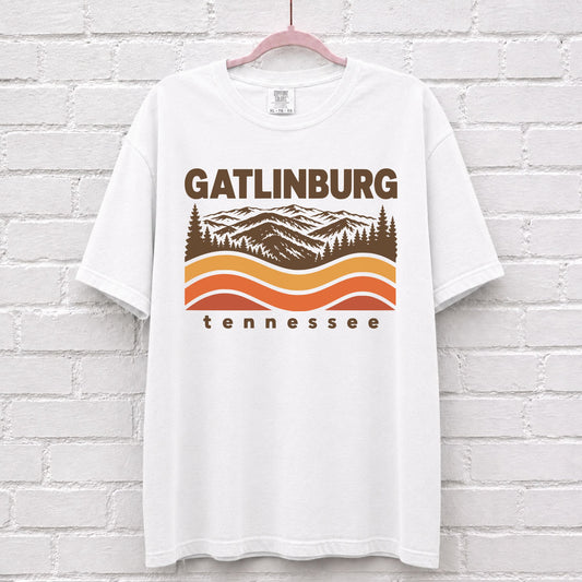 Gatlinburg Tennessee Sunset Wave T-Shirt