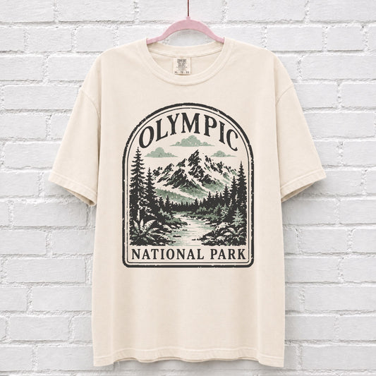 Retro Olympic National Park T-Shirt