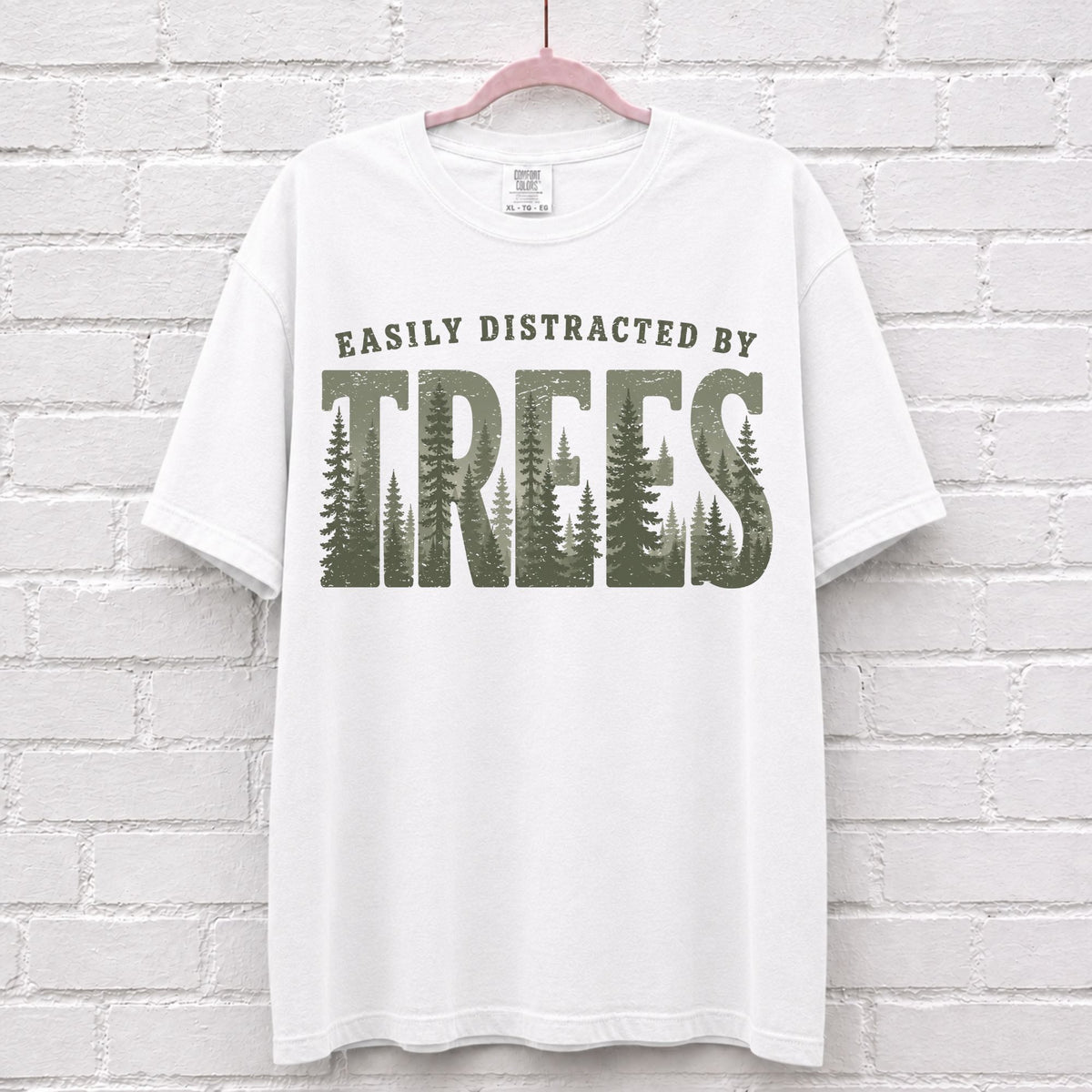 Easily Distracted By Trees Landscape Graphic T-Shirt