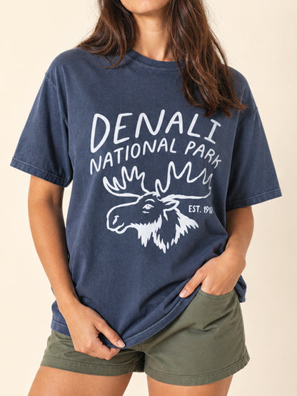 Denali National Park Moose Graphic T-Shirt
