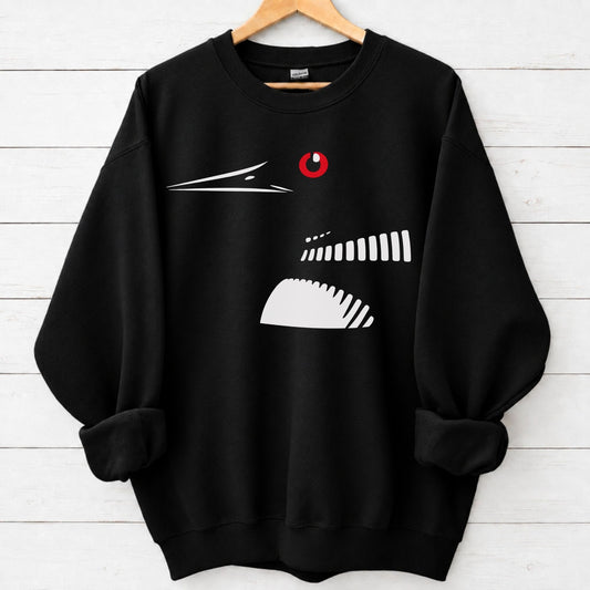Subtle Loon Graphic Sweatshirt in Black