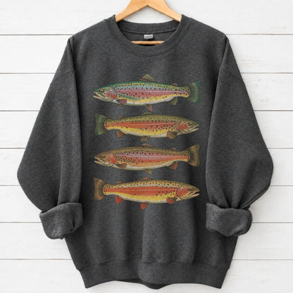 Vintage Rainbow Trout Sweatshirt – alternate product view
