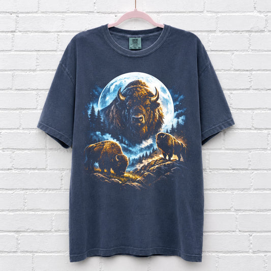 Bison Moon Vintage 90s T-Shirt