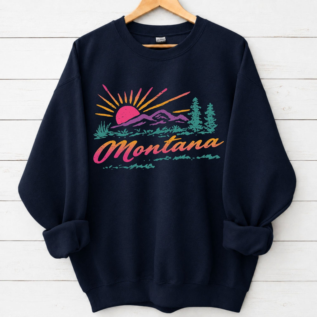 Vintage 80s Montana Graphic Sweatshirt