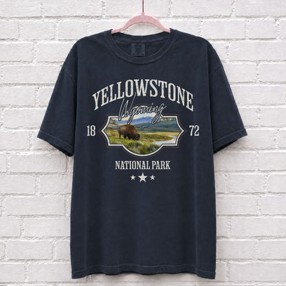 Yellowstone National Park Landscape Graphic T-Shirt