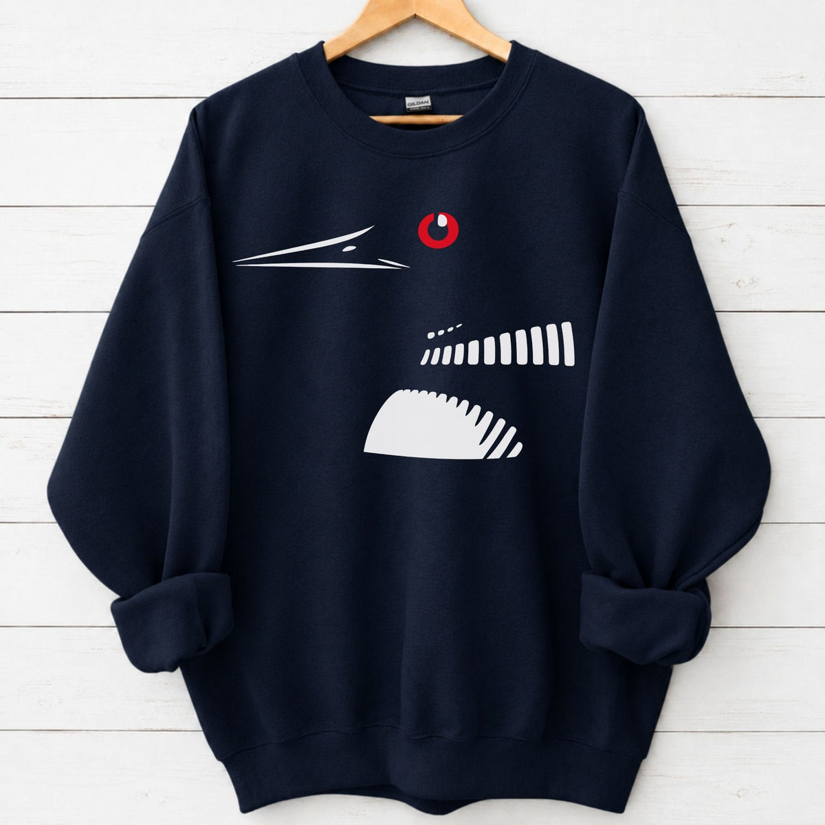 Subtle Loon Graphic Sweatshirt in Navy