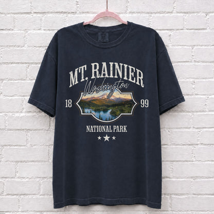 Mount Rainier National Park Washington T-Shirt in True Navy