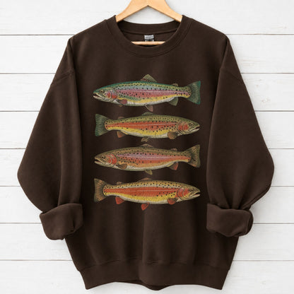 Vintage Rainbow Trout Sweatshirt – alternate product view