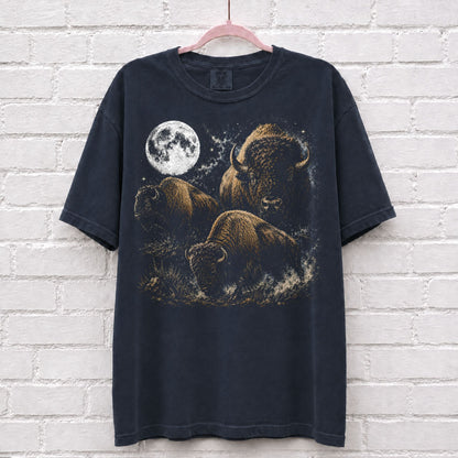 Bison Moonlight Vintage 90s T-Shirt – alternate product view