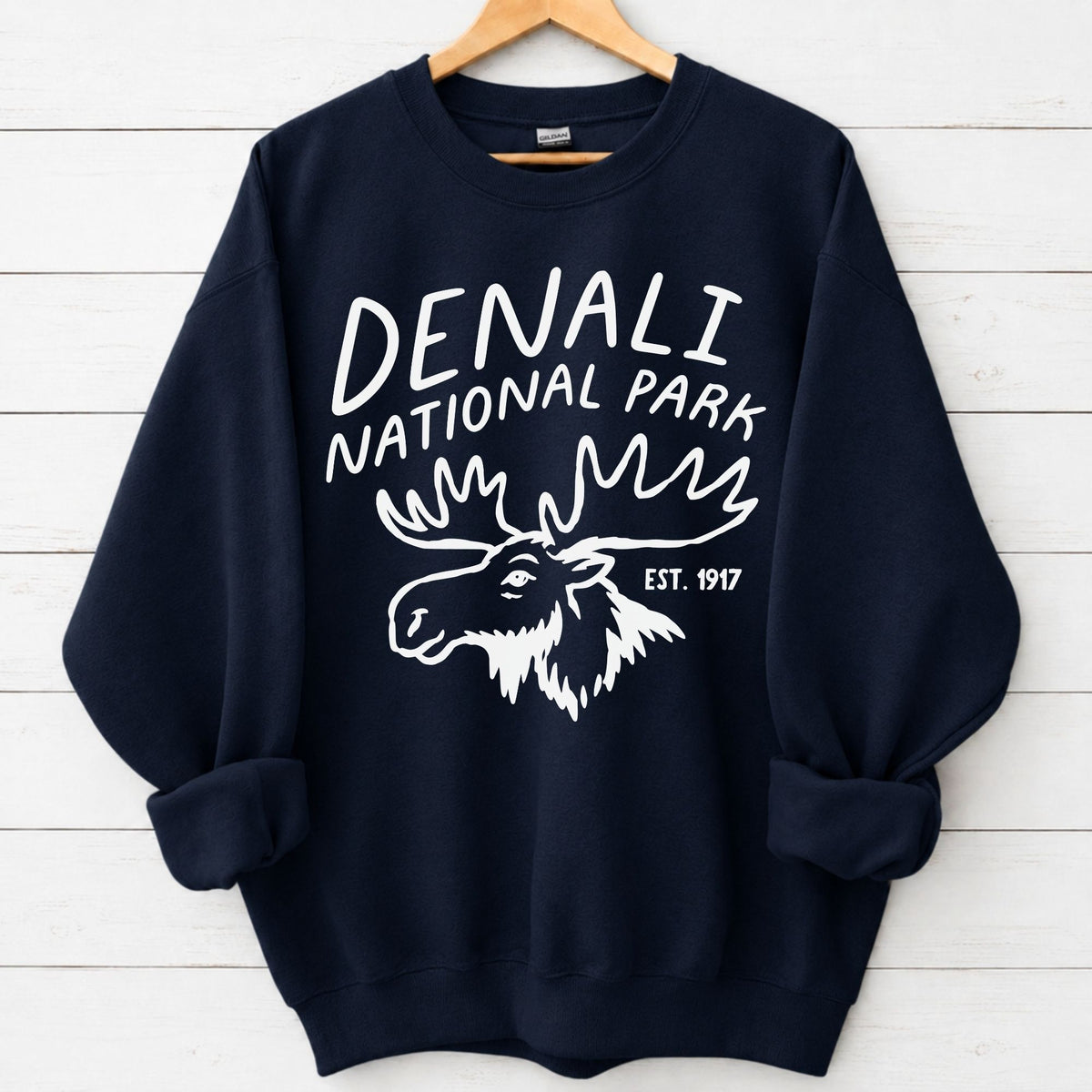 Denali National Park Moose Graphic Sweatshirt