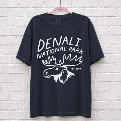 Denali National Park Moose Graphic T-Shirt