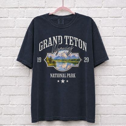 Grand Teton Wyoming Landscape Graphic T-Shirt