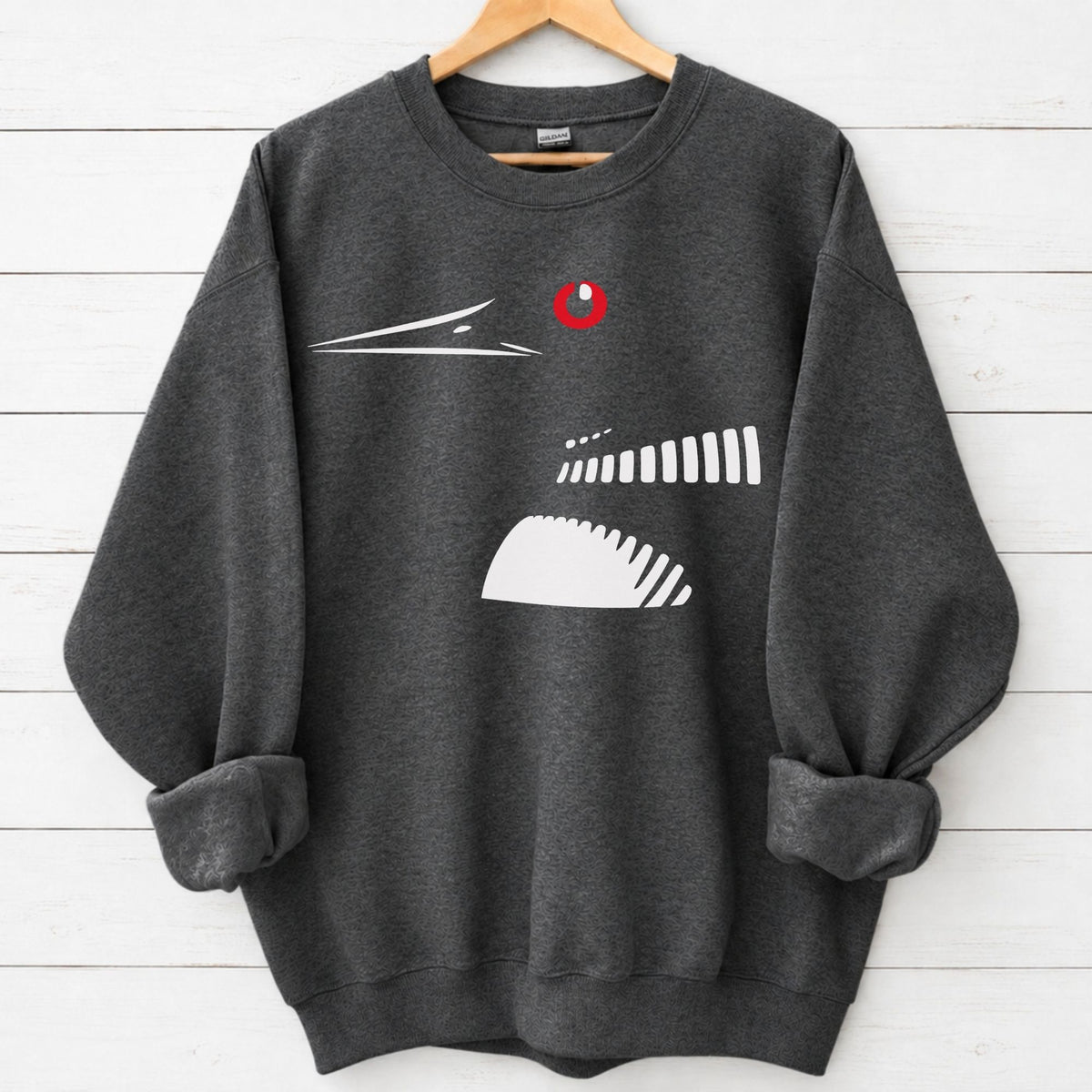Subtle Loon Graphic Sweatshirt in Dark Heather