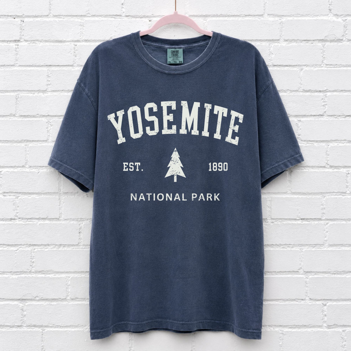 Vintage Yosemite National Park Est 1890 T-Shirt in Denim