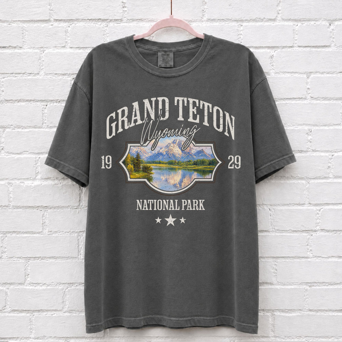 Grand Teton Wyoming Landscape Graphic T-Shirt