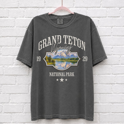 Grand Teton Wyoming Landscape Graphic T-Shirt