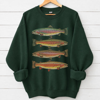 Vintage Rainbow Trout Sweatshirt – alternate product view