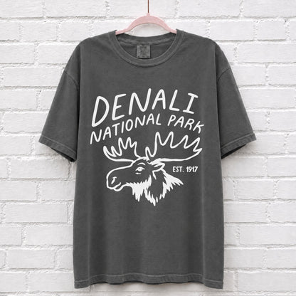 Denali National Park Moose Graphic T-Shirt