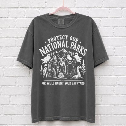 Protect Our National Parks Cryptid Graphic T-Shirt in Pepper