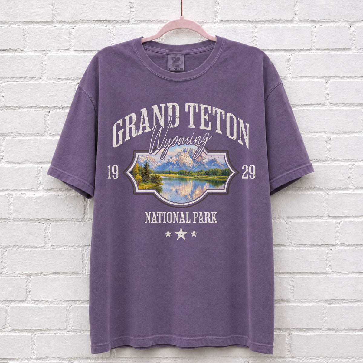 Grand Teton Wyoming Landscape Graphic T-Shirt