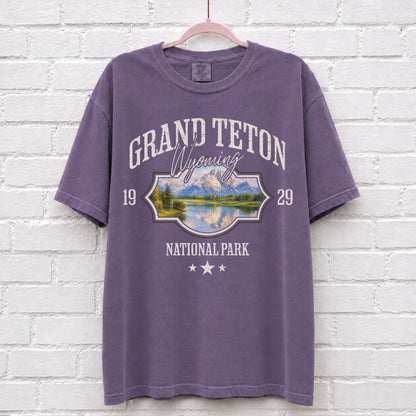 Grand Teton Wyoming Landscape Graphic T-Shirt