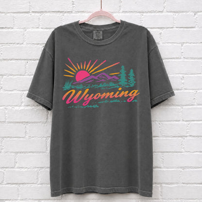 Vintage Wyoming Sunset T-Shirt