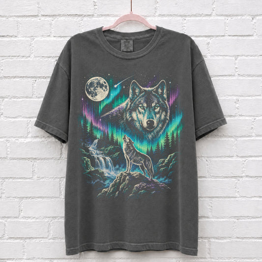 Wolf Vintage 90s Northern Lights T-Shirt