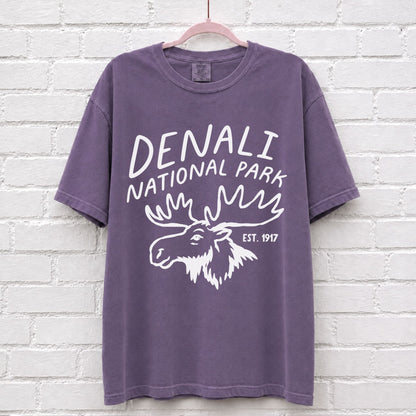 Denali National Park Moose Graphic T-Shirt