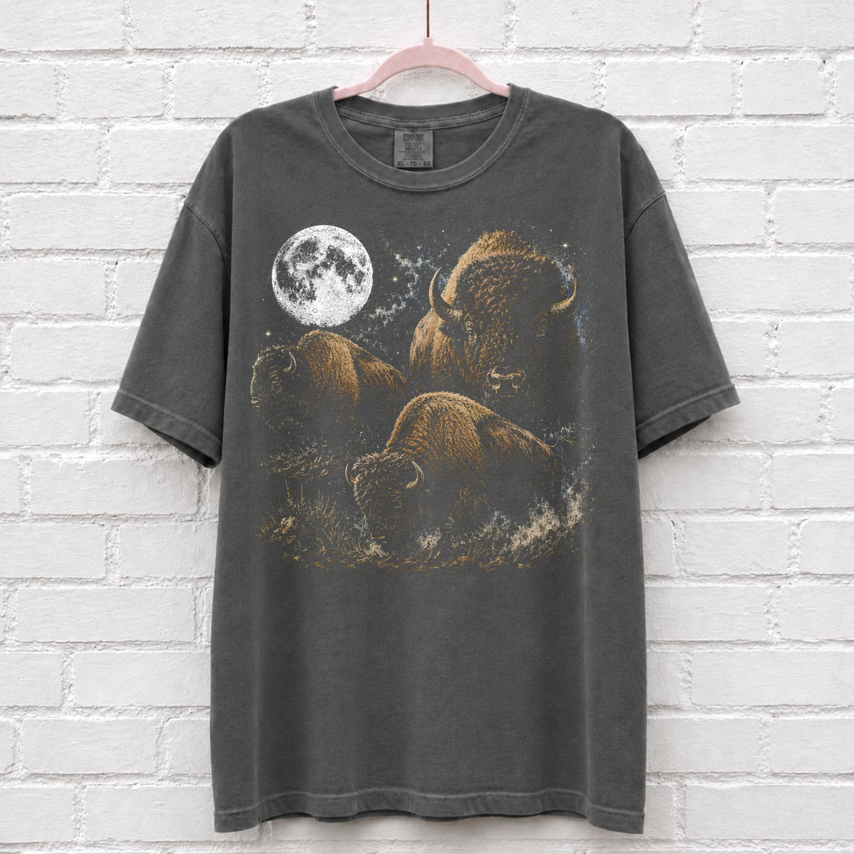 Bison Moonlight Vintage 90s T-Shirt – alternate product view
