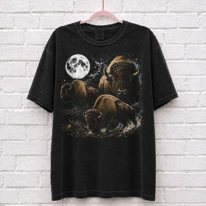 Bison Moonlight Vintage 90s T-Shirt – alternate product view